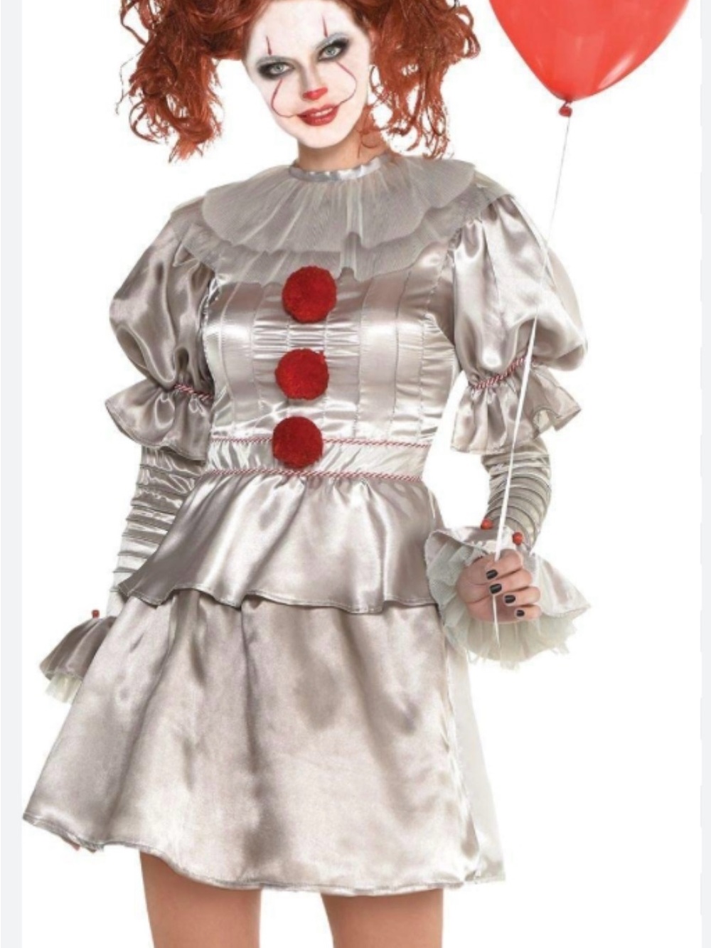 Women’s Pennywise IT Movie ADULT  XLarge 14–16 Halloween Dress Costume